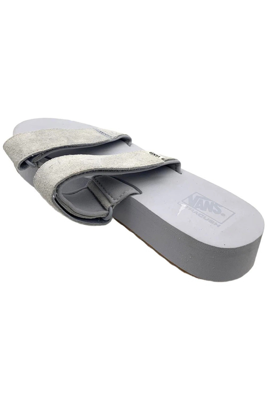 Vans Women's Cayucas Slide Mega Platform Hairy Suede Gray Dawn - Medium - Picture 3 of 3